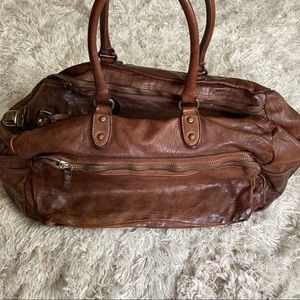 NWT Campomaggi Italian leather weekender bag